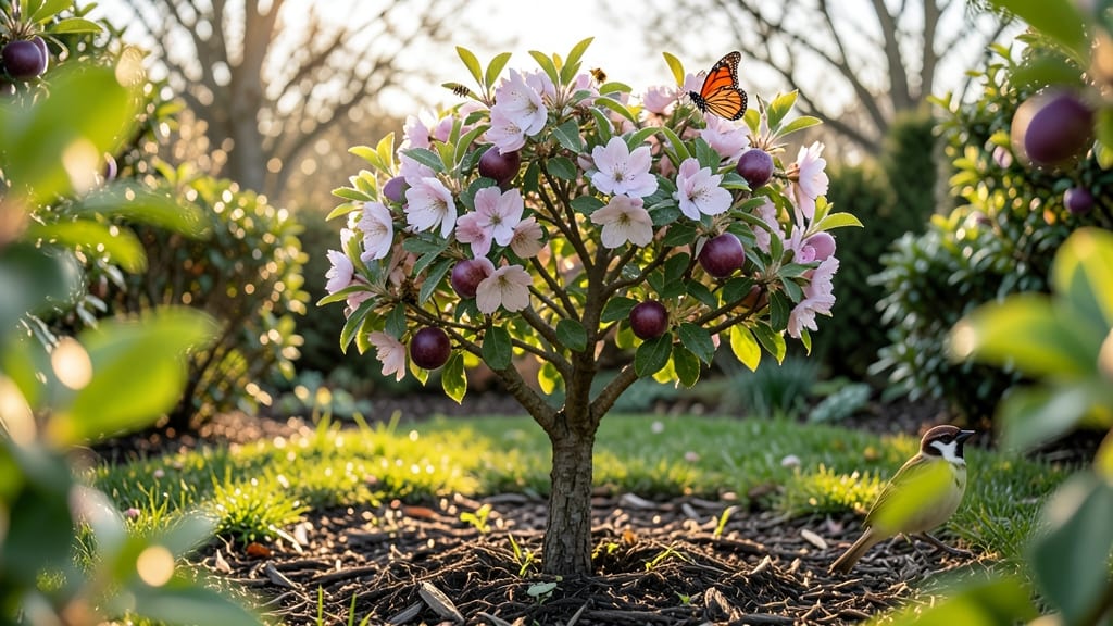 Miniature Plum Trees for Pollinator Gardens