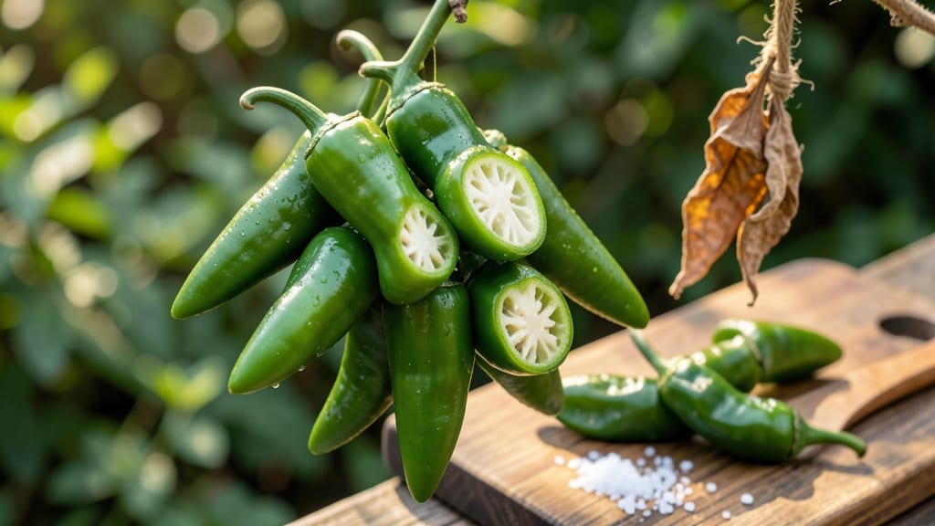 White-Fleshed Green Chili Pepper