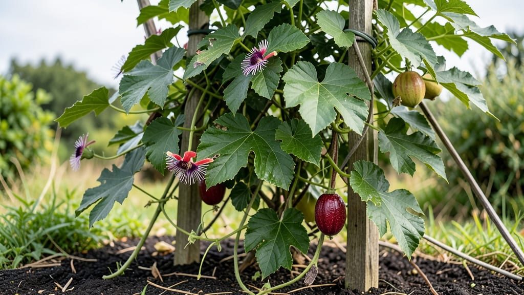 Red Passion Fruit Plant: Vibrant Fruit in Containers Year-Round