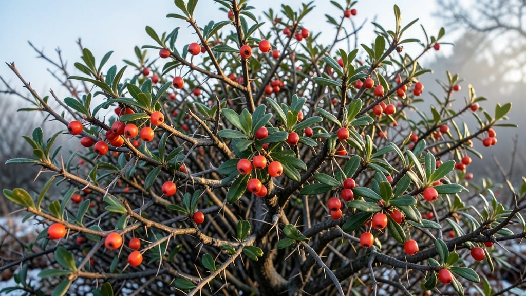 Firethorn Berries for Privacy Screens