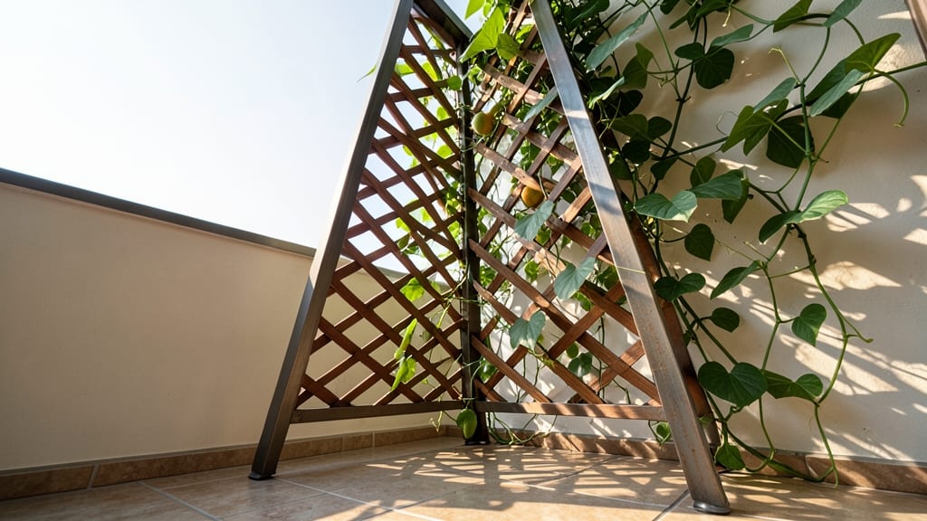 A-Frame Freestanding Trellis for Balconies