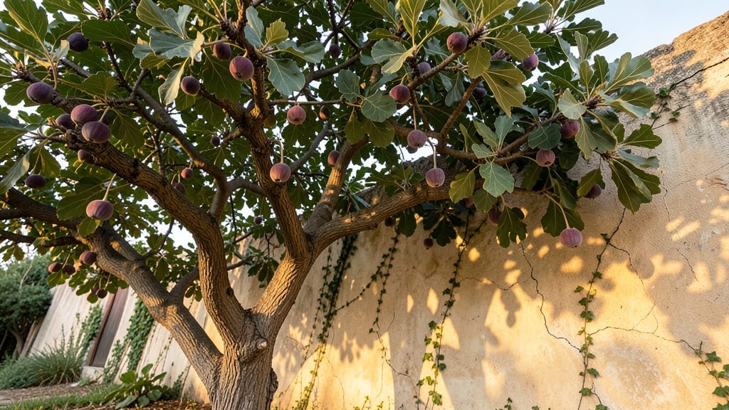Fig Trees Along Fences or Walls