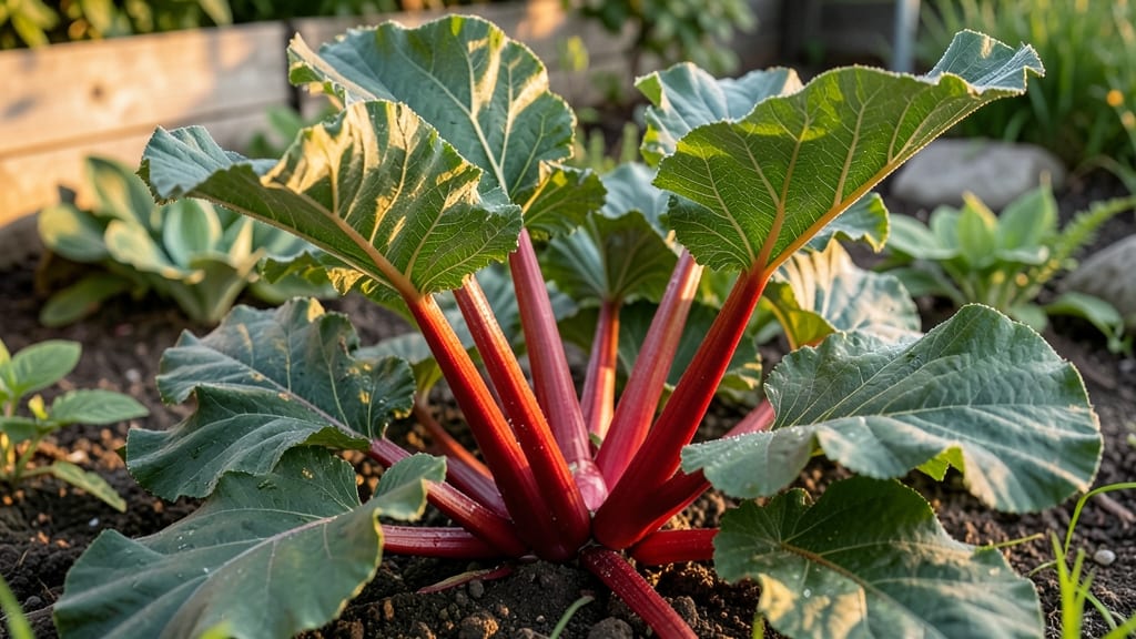 Rhubarb Stalks With Bold Tart Flavor