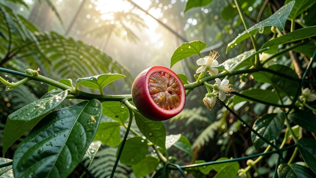 Red Granadilla with Ruby-Colored Interior