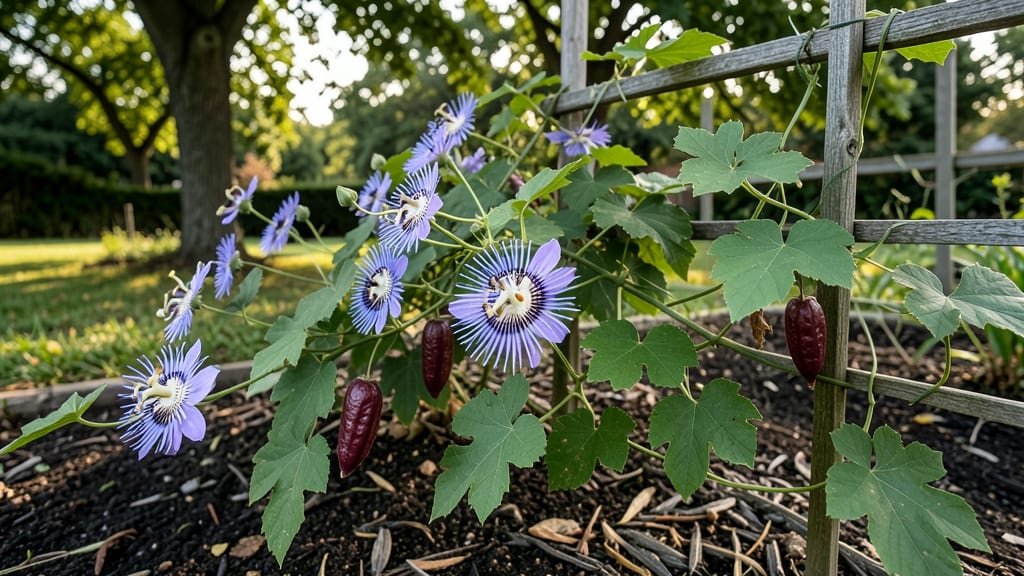 Blue Passion Flower Fruit Growing Guide: Humidity-Loving Vines for Bold Edible Blooms