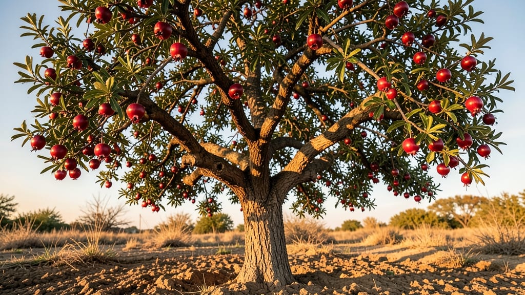 Pomegranate Tree 'Wonderful' for Drought Tolerance