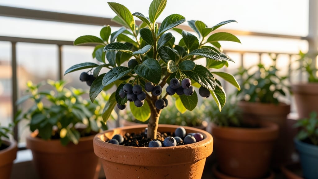 Bush Blueberry Plants in Pots
