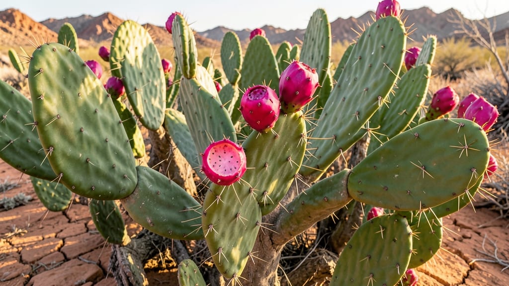 Prickly Pear Cactus Fruits
