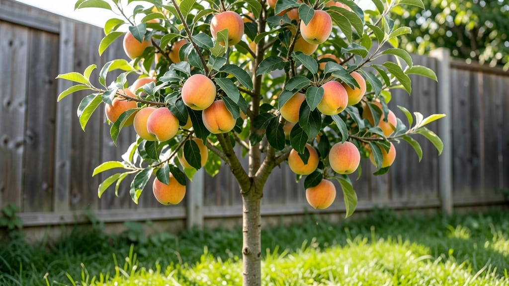 Dwarf Peach Trees with Early Harvests