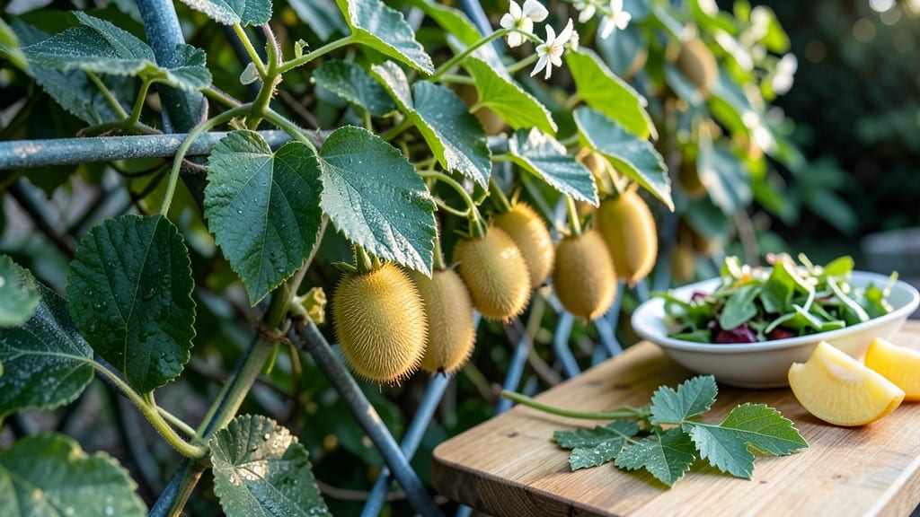 Arctic Kiwi Vine (Actinidia arguta)
