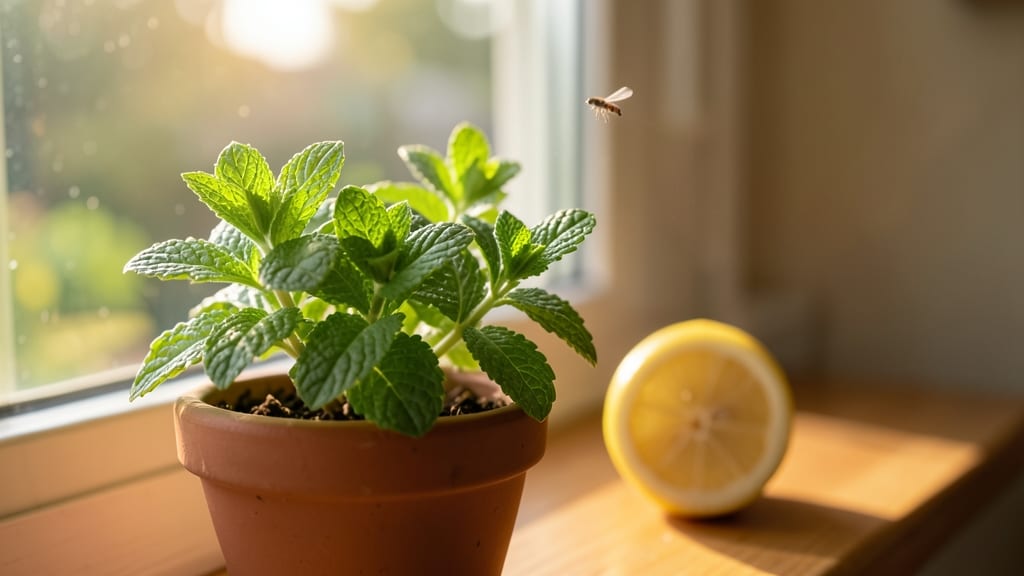 Mint Plants by Kitchen Windows