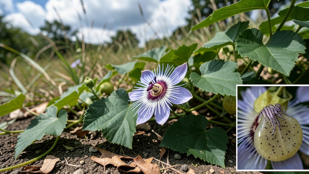 Passiflora Incarnata Maypop Fruit Growing Guide: Native Perennial Vine With Edible Fruit and Medicinal Uses