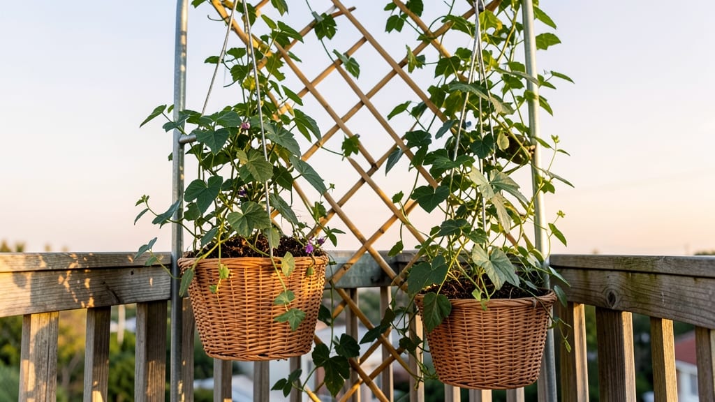 Hanging Basket Trellis Combo
