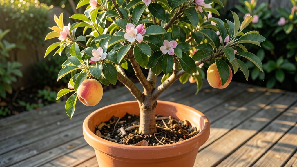 Dwarf Peach Trees for Containers