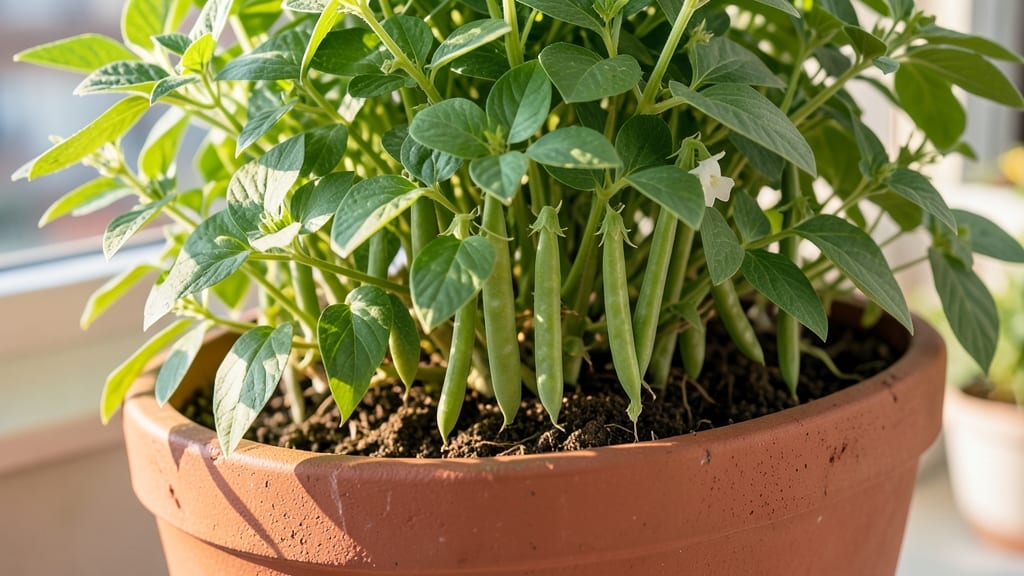 Bush Beans in Vertical Planters