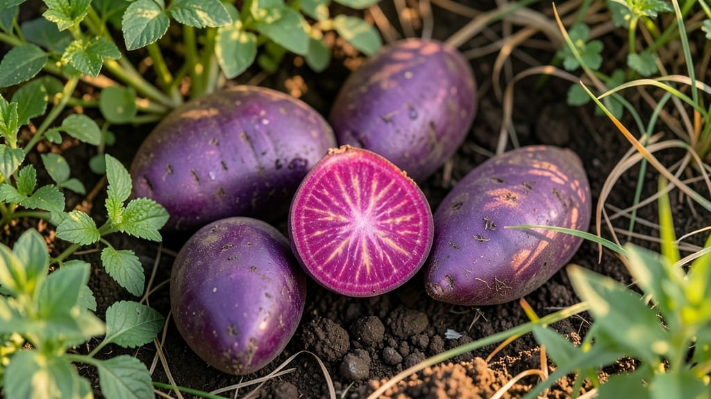 Purple Sweet Potato (Ipomoea batatas)