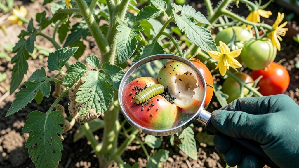 Tomato Fruitworm Damage: Organic Control Methods for Healthy Plants