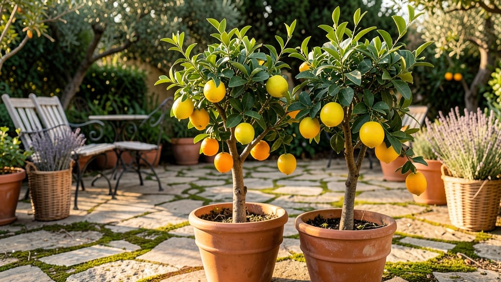 Dwarf Citrus Trees in Containers