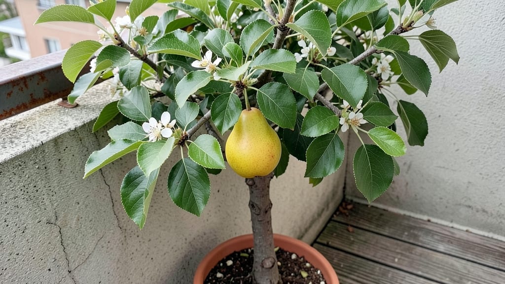 Dwarf Japanese Pear (Pyrus pyrifolia)