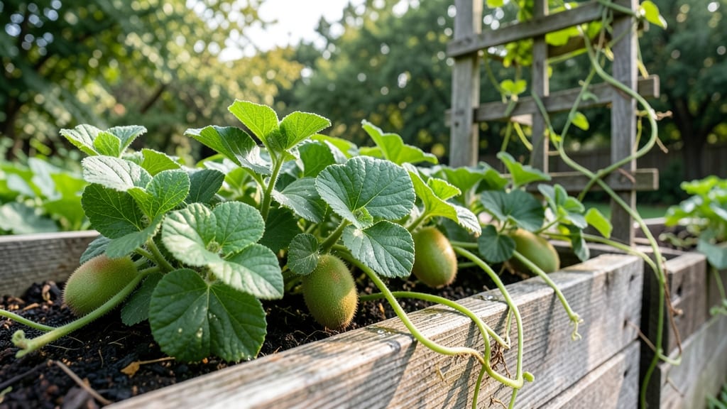 Kiwi Fruits On Compact Vines