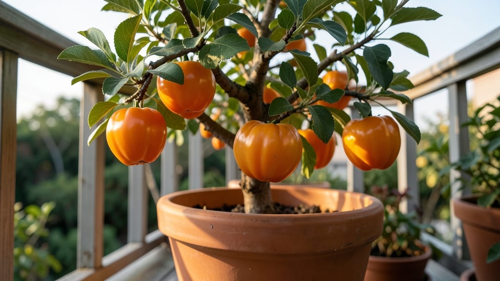Dwarf Persimmon Trees for Containers