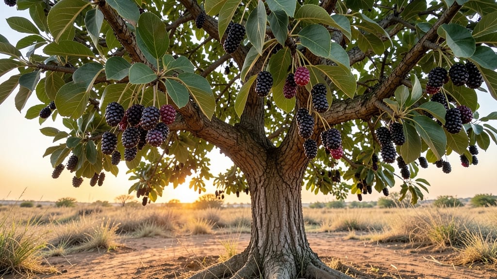 Mulberry Tree 'Illinois Everbearing' for Year-Round Fruit