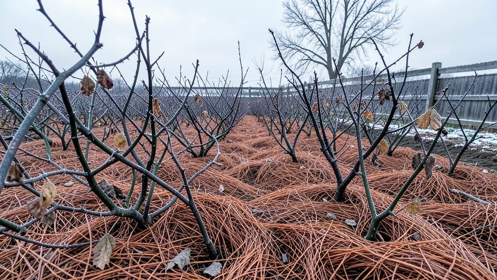 Winter Mulching to Protect Thorny Plants
