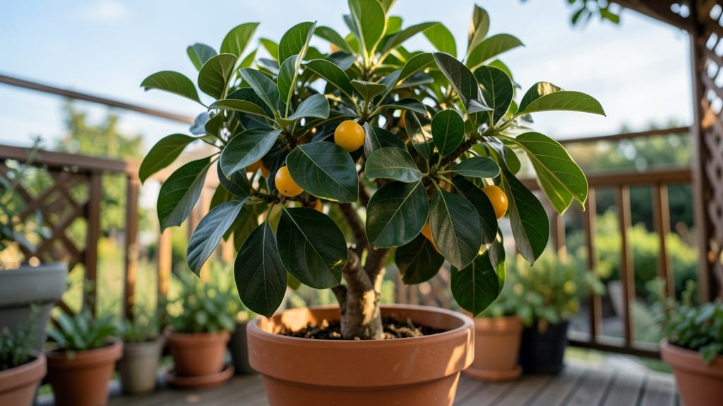 Space-Saving Japanese Loquat (Eriobotrya japonica)