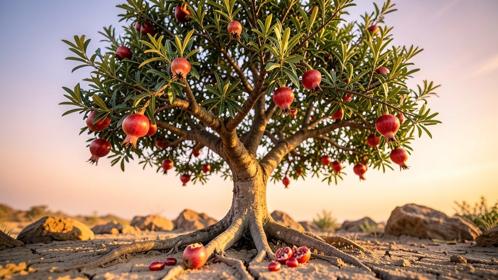 Pomegranate Trees for Drought Resistance